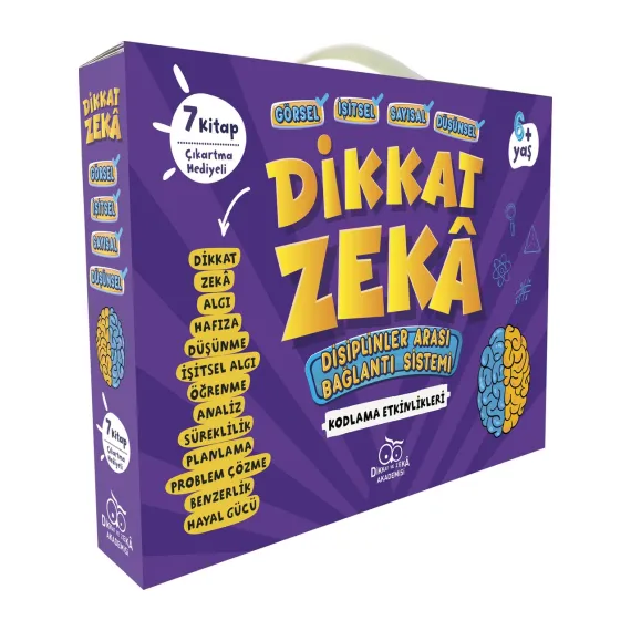 Dikkat  Zeka Ana Sınıfı Seti  6 Yaş (7 Kitap) - Mehmet Türkdoğan