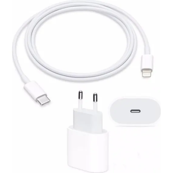 Apple iPhone Uyumlu Hızlı Şarj Aleti Seti 20W Usbc+Kablo