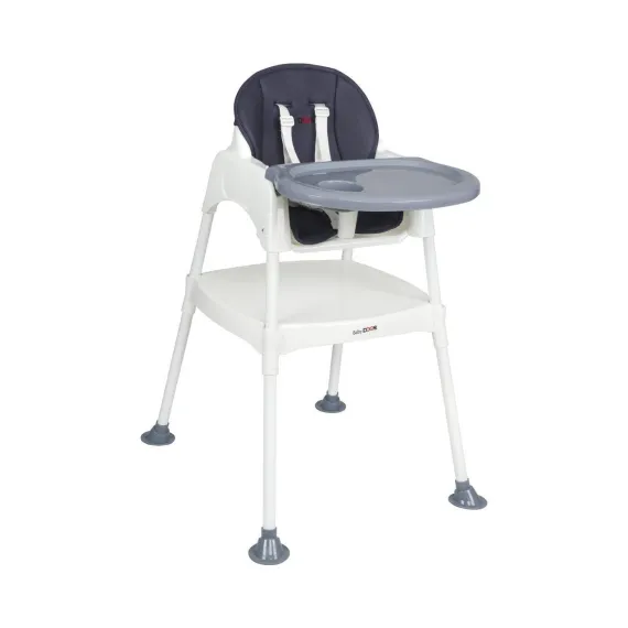  Babydoor & Mama Panna Çalışma Masalı Pedli Mama Sandalyesi Gri 3 In 1