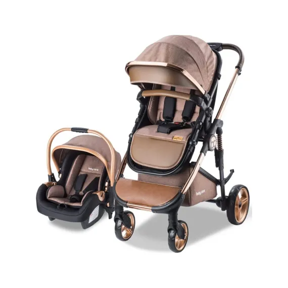 4 Baby Care BC-440 Collarado Chrome Travel Puset Kahverengi