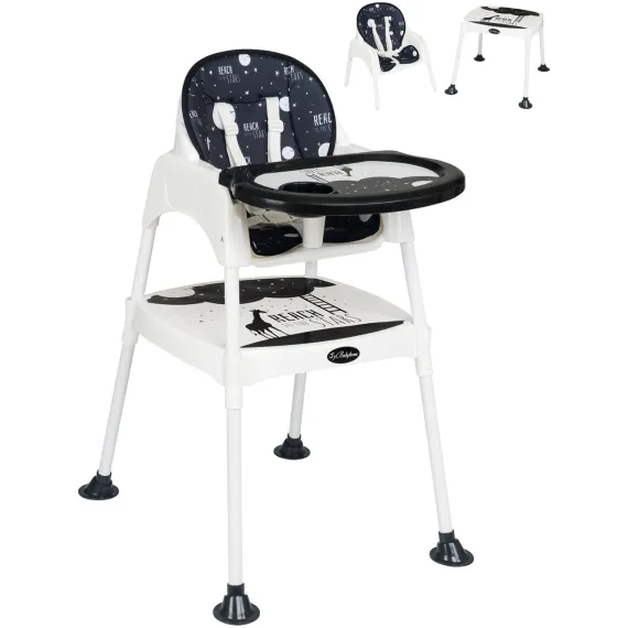 Baby Home BH-1450 Mizzy 3in1 Çalışma Masalı Bebek Mama Sandalyesi