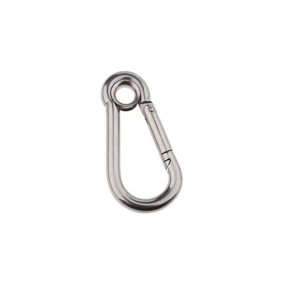 3xpring Snap Hook Paslanmaz Çelik Klipsi Kamp Yürüyüşü Için Karabiner 40X20MM 3 Parça  