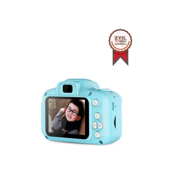 Mavi Renk Mini 1080P Hd Çocuk Kamera Dijital Fotoğraf Makinesi 2.0 Inç Ekran