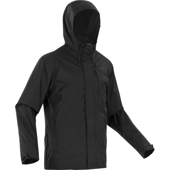 Quechua Erkek Outdoor Yağmurluk - Siyah - Nh500 Imper