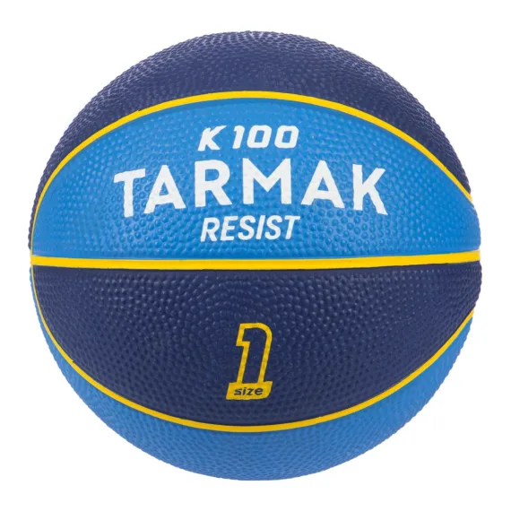 Tarmak Mini Basketbol Topu - 1 Numara - Sarı / Mor - K100K100Mavi