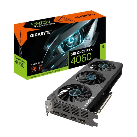 Geforce Rtx 4060 Eagle 8g GV-N4060EAGLE Oc-8gd Gddr6 128BIT DX12 Dlss 3 Gaming (Oyuncu) Ekran Kartı