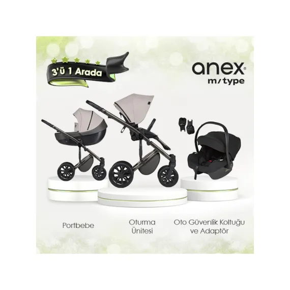 Anex M/type - 3'ü 1 Arada Set - Shell