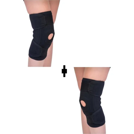 Patella Siyah Bedensiz Dizlik Menisküs Diz Bandajı Dizlik Diz Ağrıları Için Dizlik Voleybol Dizlik Sporcu Dizlik Ikili Paket Dizlk  Patella Dizlik Bedensiz Sağ ve Sol Çift Taraflı
