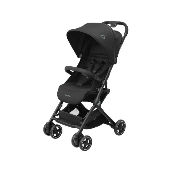  MaxiCosi Lara2 Ultra Kompakt Otomatik Katlanan Kabin Boy Seyahat Sistem Olabilen Bebek Arabası Essential Black