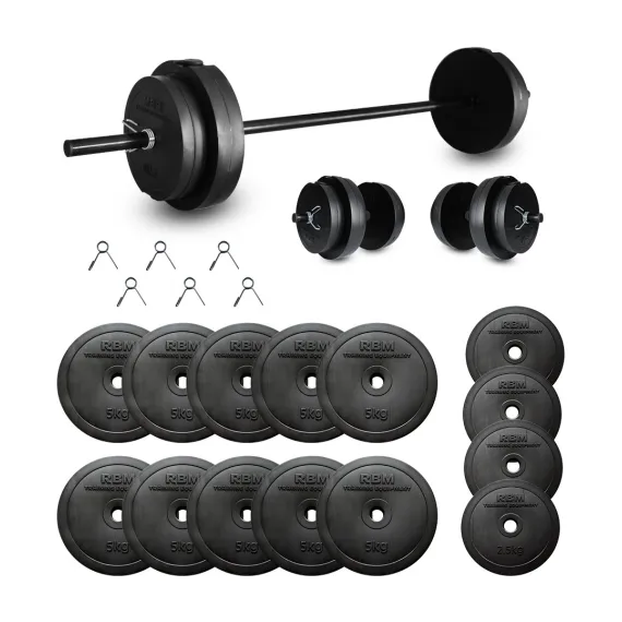 65 kg Dambıl Seti, Halter Seti ve Ağırlık Fitness Seti