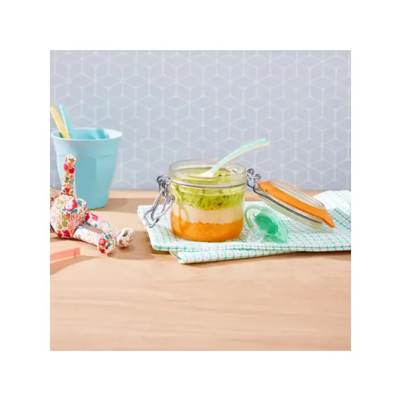  Le Parfait super Terrines Bebeğim Için Cam Beslenme Seti (4 Adet 125 ml - 4 Adet 200 Ml)