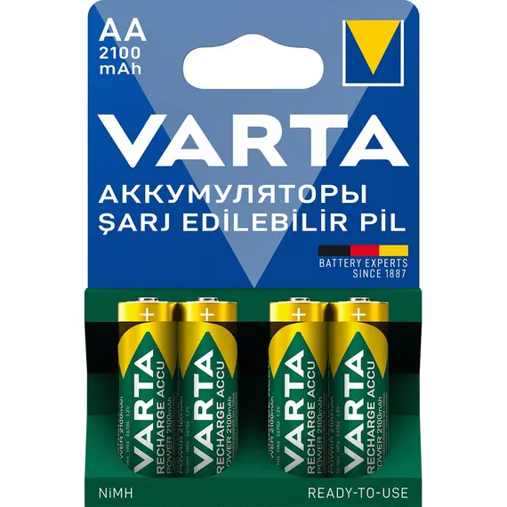 2100mAh AA Şarj Edilebilir 4'lü Pil
