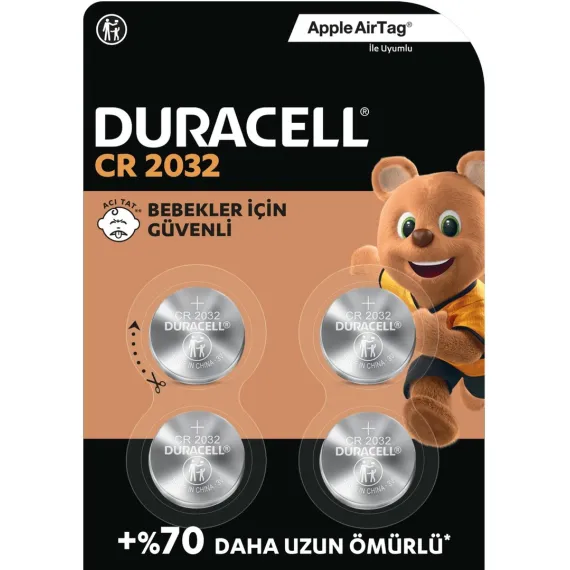 CR2032 Lityum Düğme Piller 3V (4’lü Paket)