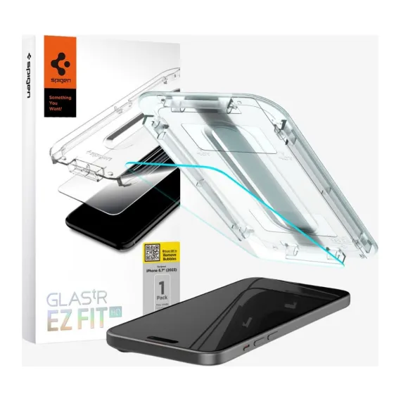 iPhone 16 / iPhone 15 Cam Ekran Koruyucu Kolay Kurulum Glas.tR EZ Fit Slim HD (1 Adet) - AGL06907