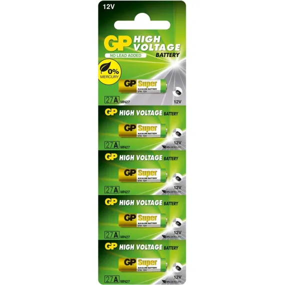 GP27A-C5 27A 12V Alkalin Spesifik Pil 5'li Paket