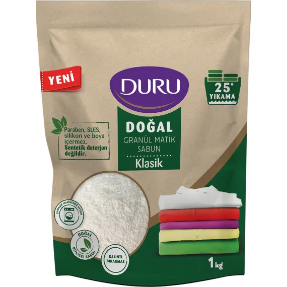 Doğal Granül Matik Sabun Klasik 1 kg 25 Yıkama