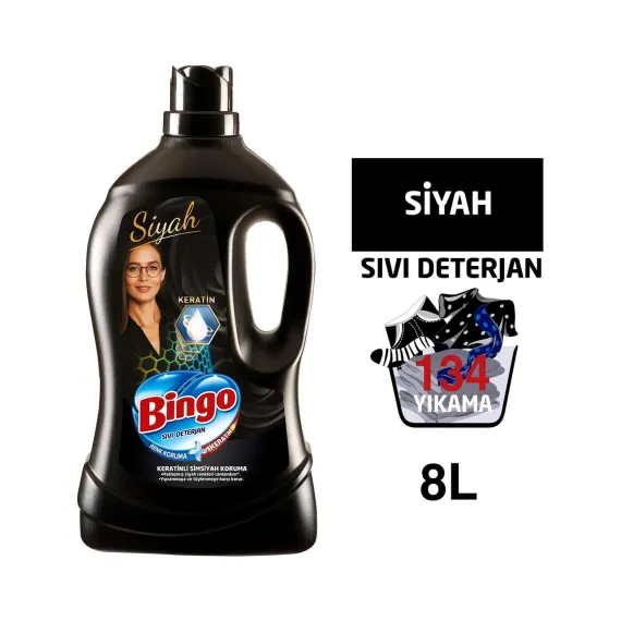 Siyah Sıvı Bakım Çamaşır Deterjanı 4 lt 2'li