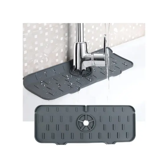 Su Tutucu Musluk Matı Mutfak ve Banyo Için Koruyucu Lavabo Musluk ve Batarya Matı