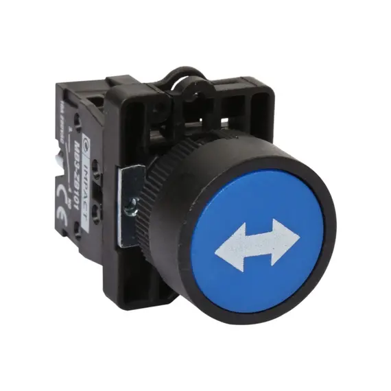 Impact 22mm İşaretli Yaylı Buton Mavi NO MB3-EA613