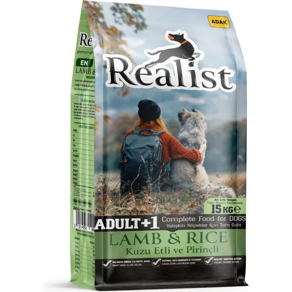 Realist Kuzu Etli ve Pirinçli Köpek Yemi 15 kg