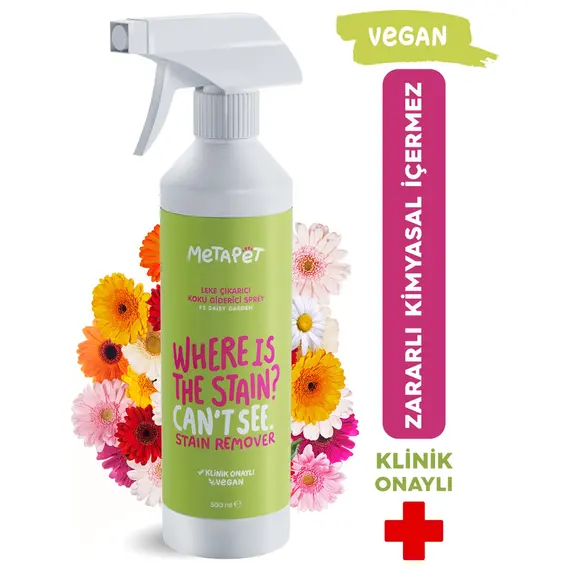 Doğal Çiçek Esanslı, Köpek Leke Çıkarıcı Sprey, Idrar Ve Çiş Kokusu Giderici, 500 ml