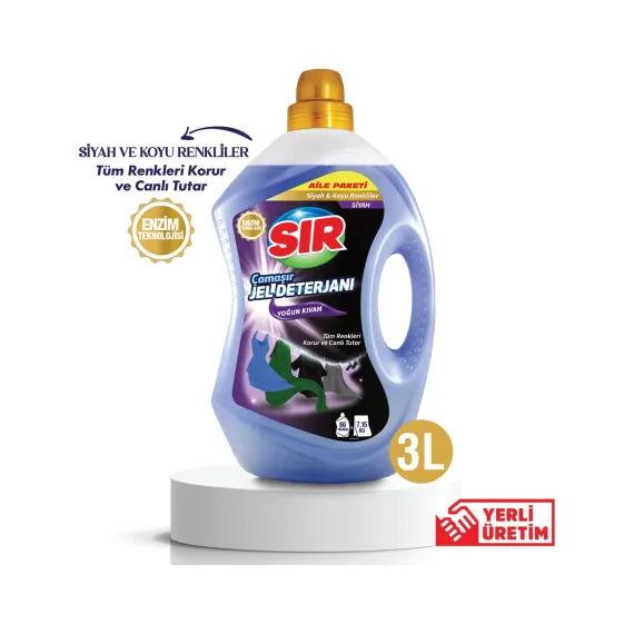 Çamaşır Jel Deterjanı Siyah ve Koyu Renkliler 3 L