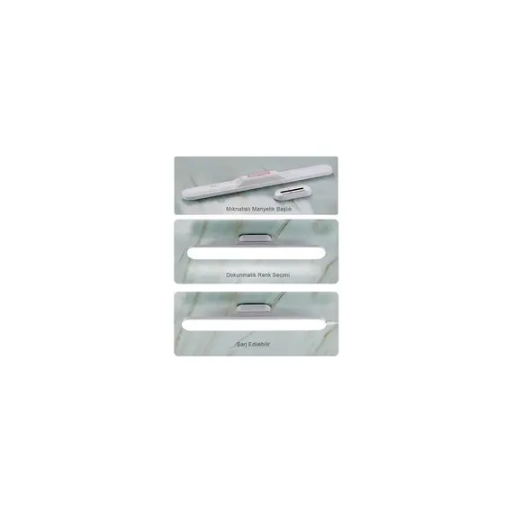 Maxled MX-9032 Martı Cabinet Dokunmatik Anahtarlı 3 Renk Modu Mıknatıslı Led Aydınlatma