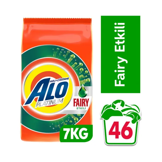 Platinum 7 kg Fairy Etkili Beyazlar Aquapudra Toz Deterjan