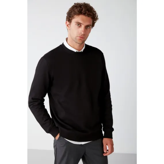 Marıno Erkek Siyah Sweatshirt