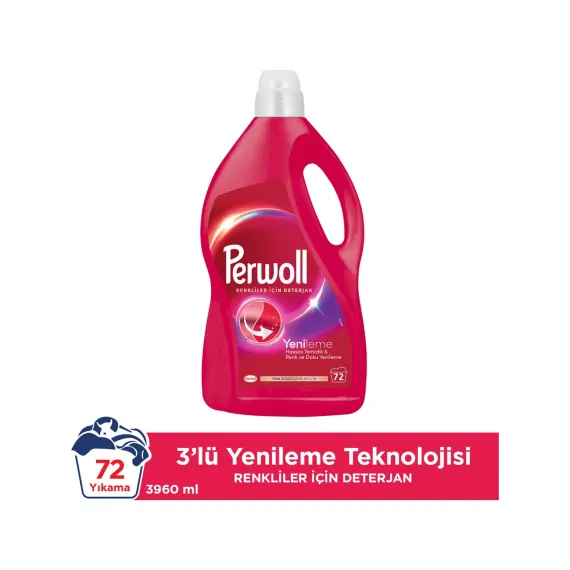 Hassas Bakım Sıvı Çamaşır Deterjanı Renkli Yenileme 3960 ml