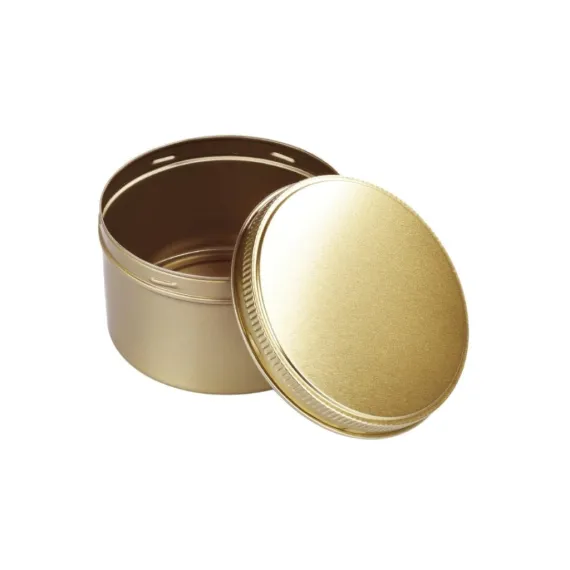 100 Adet Altın Vidalı Yuvarlak Sıvama Metal Kutu | 99 mm x 60 mm
