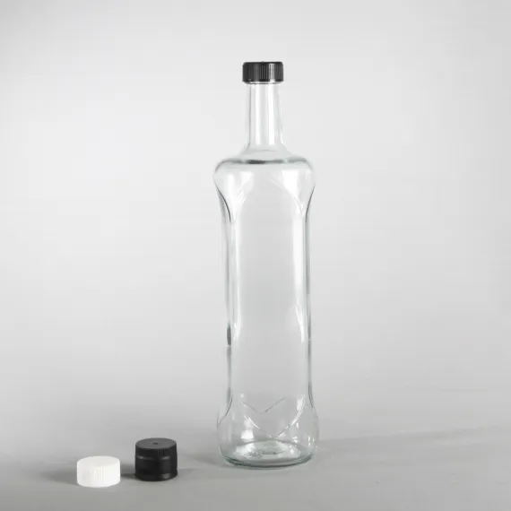 1 Litre 33 Adet Çevirme Kapaklı Cam Şişe Geolive Model