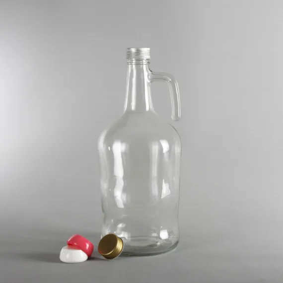 3 Litre 11 Adet Kapaklı Kulplu Cam Şişe
