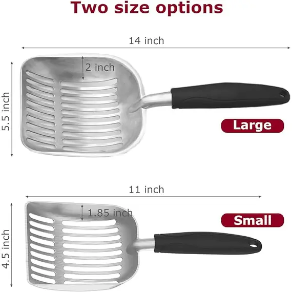 Kedi Kumu Küreği, Metal Kürek, Alüminyum Alaşımlı Elekli, 2 image