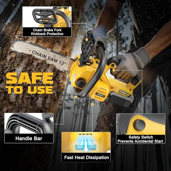 Dewalt 20v 12 " Akülü Ağaç Kesme için El Tipi Elektrikli Testere, 2 image Dewalt 20v 12 " Akülü Ağaç Kesme için El Tipi Elektrikli Testere, 2 image
