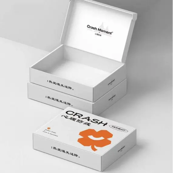 Özel Logo Baskılı Düz ​​Paket Oluklu Mukavva Mukavva Kesimli Katlanır Kraft Posta Kutusu Nakliye Posta Kutusu Kağıt Ambalaj Kutusu, 2 image