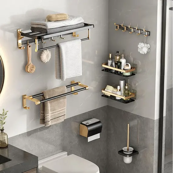 Modern Paslanmaz Çelik Banyo Aksesuarları Seti: Şık, Dayanıklı ve Fonksiyonel