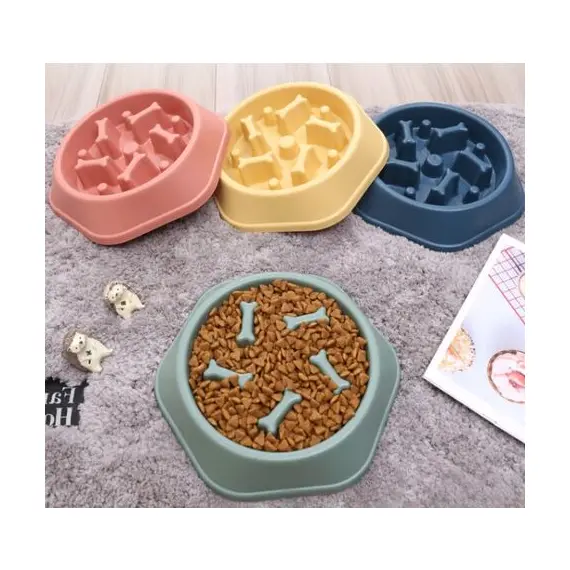 Kaymaz Evcil Hayvan Yavaş Besleyici Köpek Mama Kabı, 2 image