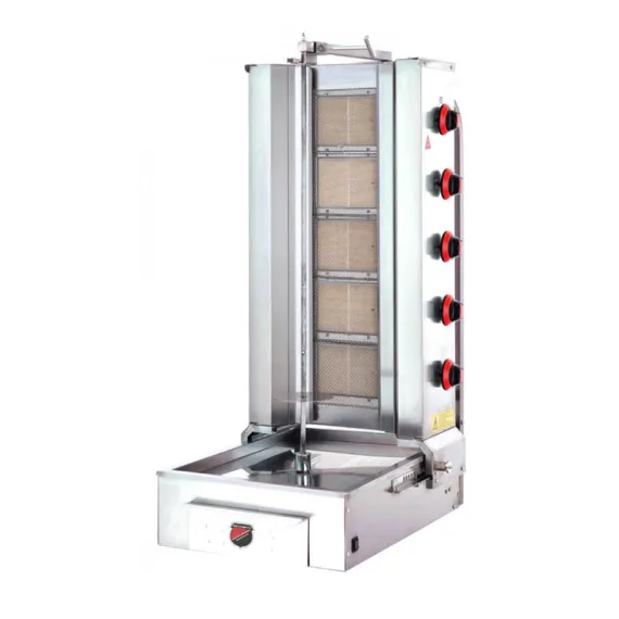 SilverInox 2167-B5 Alttan Motorlu Döner Ocağı, 5 Radyanlı, LPG'li