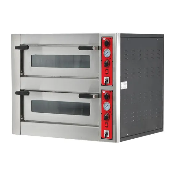 Empero EMP.6.6 30 cm x 6+6 Pizza Kapasiteli Çift Katlı Pizza Fırını, Elektrikli