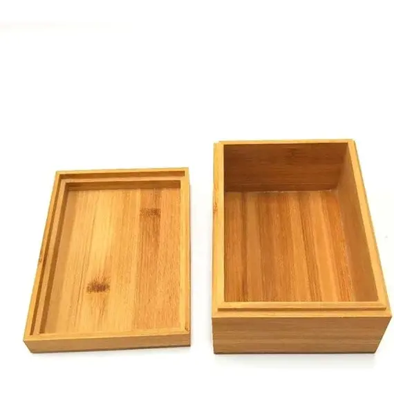 Zhou Bambu Ahşap Saklama Kutusu, 4 image Zhou Bambu Ahşap Saklama Kutusu, 4 image