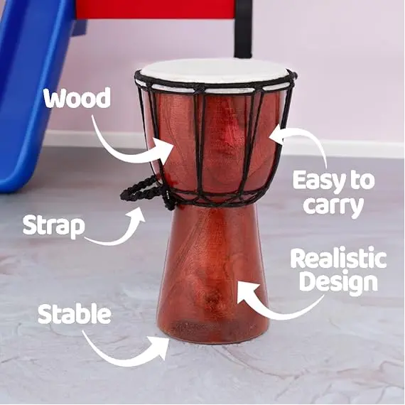 ArtCreativity Mini Ahşap Darbuka, 3 image ArtCreativity Mini Ahşap Darbuka, 3 image