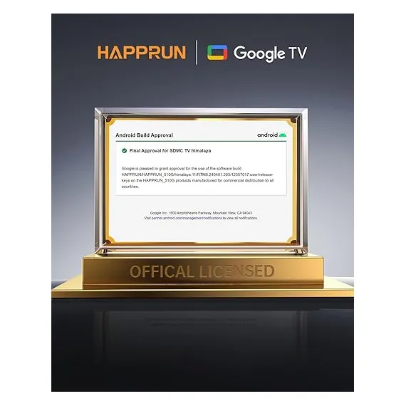 HAPPRUN  WiFi ve Bluetooth'lu Google TV Projektörü, 2 image HAPPRUN  WiFi ve Bluetooth'lu Google TV Projektörü, 2 image