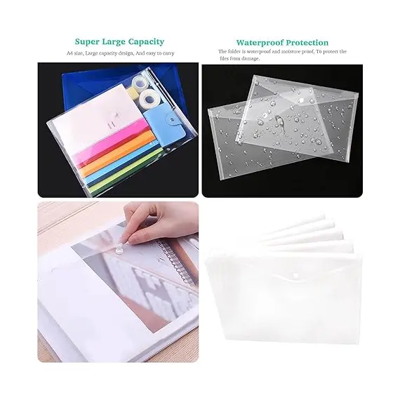 5 Parça Şeffaf Belge Klasörü, 3 image