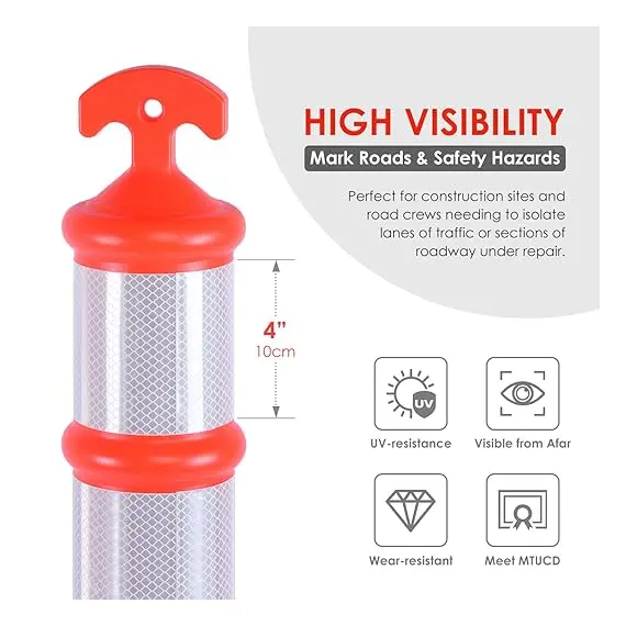 OranLite 3'lü Plastik Uyarı Dikmeleri, 4 image OranLite 3'lü Plastik Uyarı Dikmeleri, 4 image