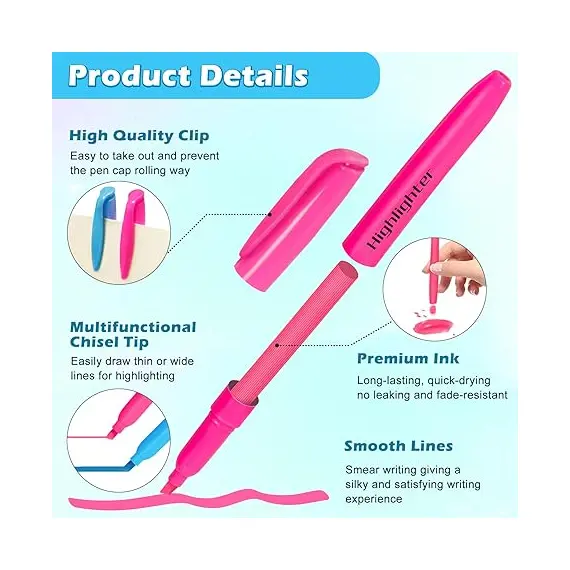 V-Opitos 6 Çeşitli Renkte 30 Paket Vurgulayıcılar, 3 image