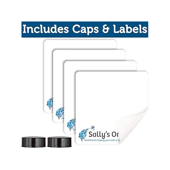 Sally's Organics 2'li Boş Amber Cam Sprey Şişeleri, 4 image Sally's Organics 2'li Boş Amber Cam Sprey Şişeleri, 4 image