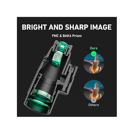 Goksy 15x52 HD Monoküler Yetişkinler için Telefon Adaptörü ve Tripod, 4 image Goksy 15x52 HD Monoküler Yetişkinler için Telefon Adaptörü ve Tripod, 4 image