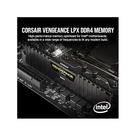CORSAIR VENGEANCE LPX DDR4 RAM 32GB (2x16GB) 3600MHz CL18-22-22-42 1.35V Intel AMD Masaüstü Bilgisayar Belleği, 2 image CORSAIR VENGEANCE LPX DDR4 RAM 32GB (2x16GB) 3600MHz CL18-22-22-42 1.35V Intel AMD Masaüstü Bilgisayar Belleği, 2 image