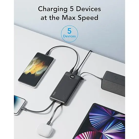 VRURC 10000mAh Power Bank Dahili Kablolar, 3 image